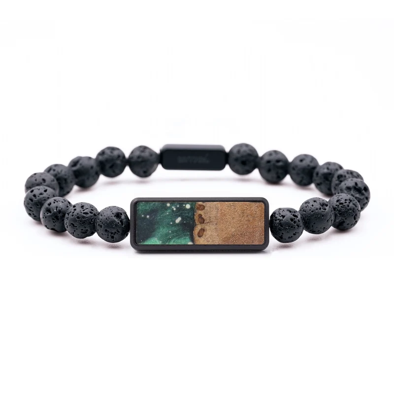 Lava Bead Wood Bracelet - Finley (Cosmos, 829579)