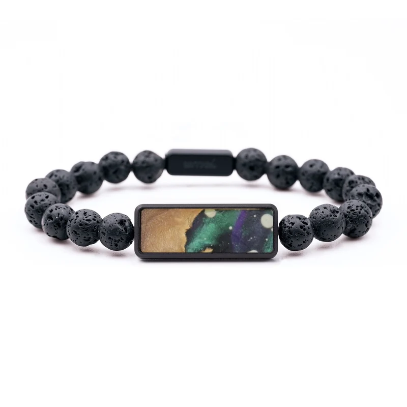 Lava Bead Wood Bracelet - Malaysia (Cosmos, 829576)