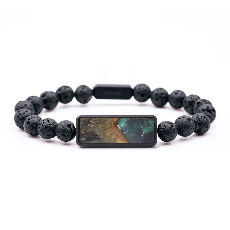 Lava Bead Wood Bracelet - Wilson (Cosmos, 829574)