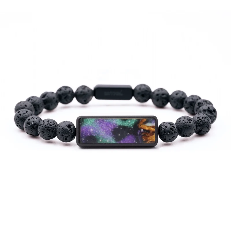 Lava Bead Wood Bracelet - Tatum (Cosmos, 829565)