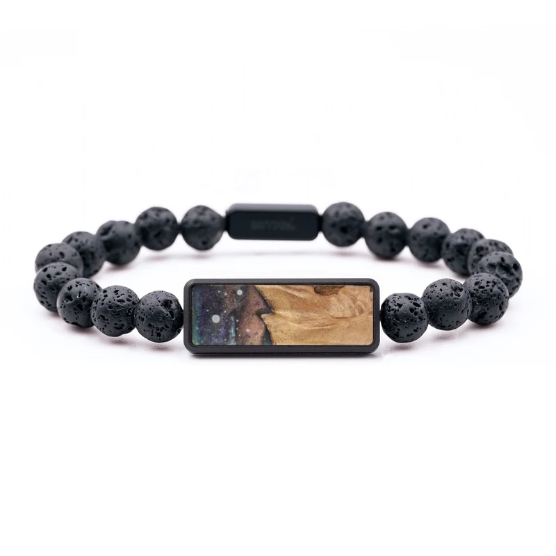 Lava Bead Wood Bracelet - Olivia (Cosmos, 829564)
