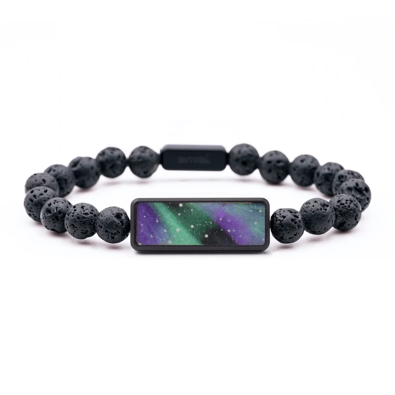 Lava Bead Wood Bracelet - Malakai (Cosmos, 829562)