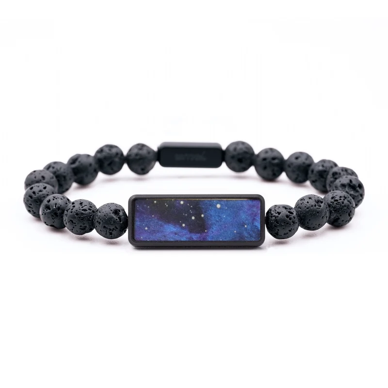 Lava Bead Wood Bracelet - Myra (Cosmos, 829560)