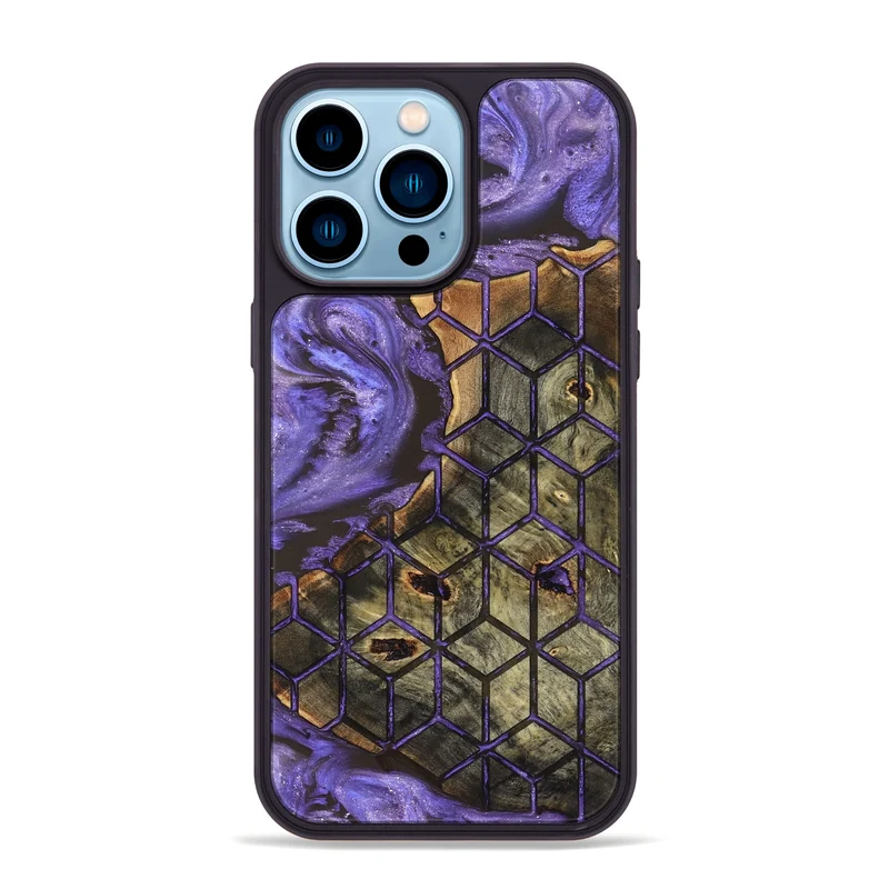 iPhone 14 Pro Max Wood Phone Case - Dominik (Pattern, 829366)