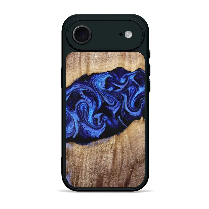 iPhone 17 Air Wood Phone Case - Manilla (Blue, 829384)