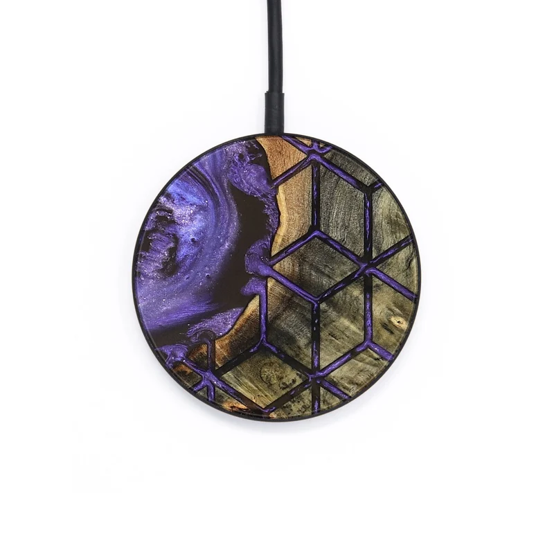 Circle Wood Wireless Charger - Dominik (Pattern, 829366)