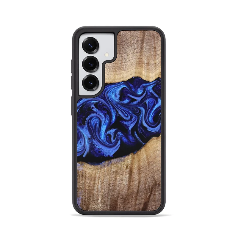 Galaxy S25 Wood Phone Case - Manilla (Blue, 829384)