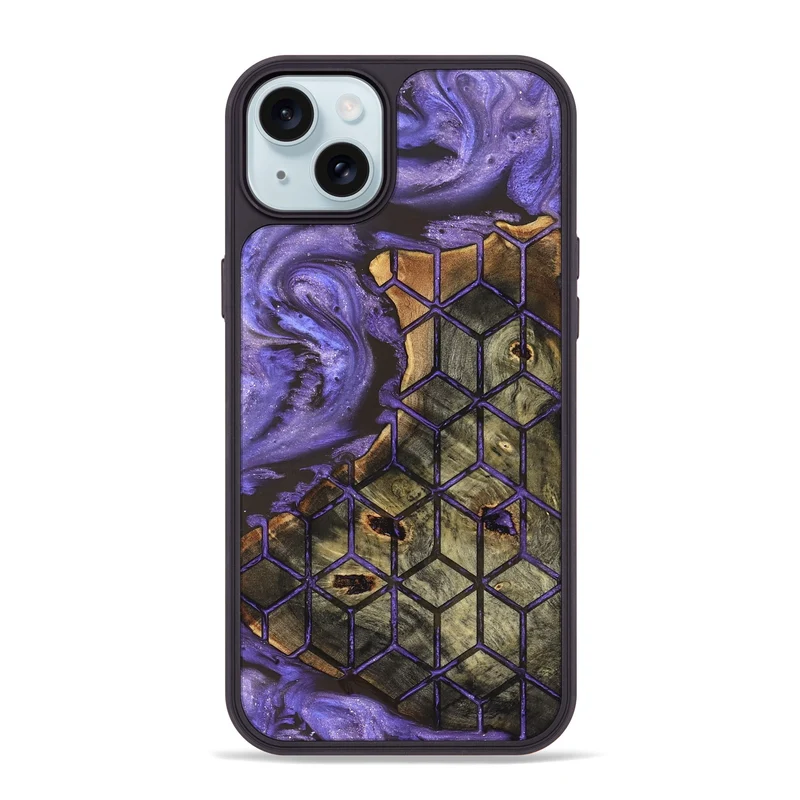 iPhone 15 Plus Wood Phone Case - Dominik (Pattern, 829366)