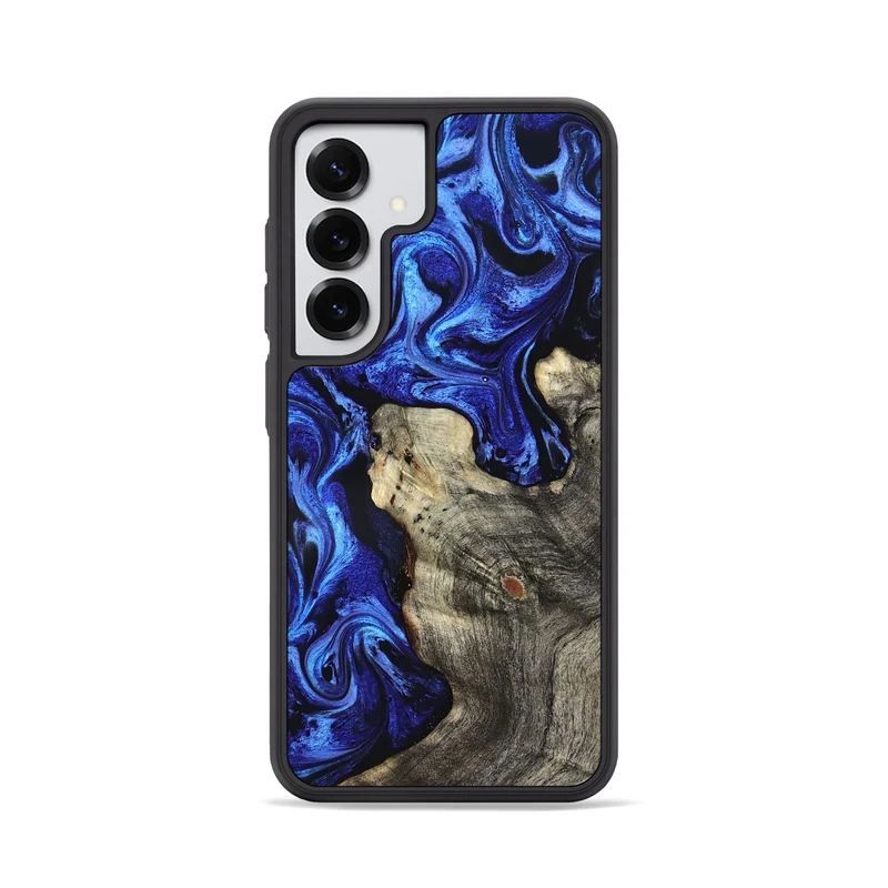 Galaxy S25 Wood Phone Case - Siobhan (Blue, 829386)