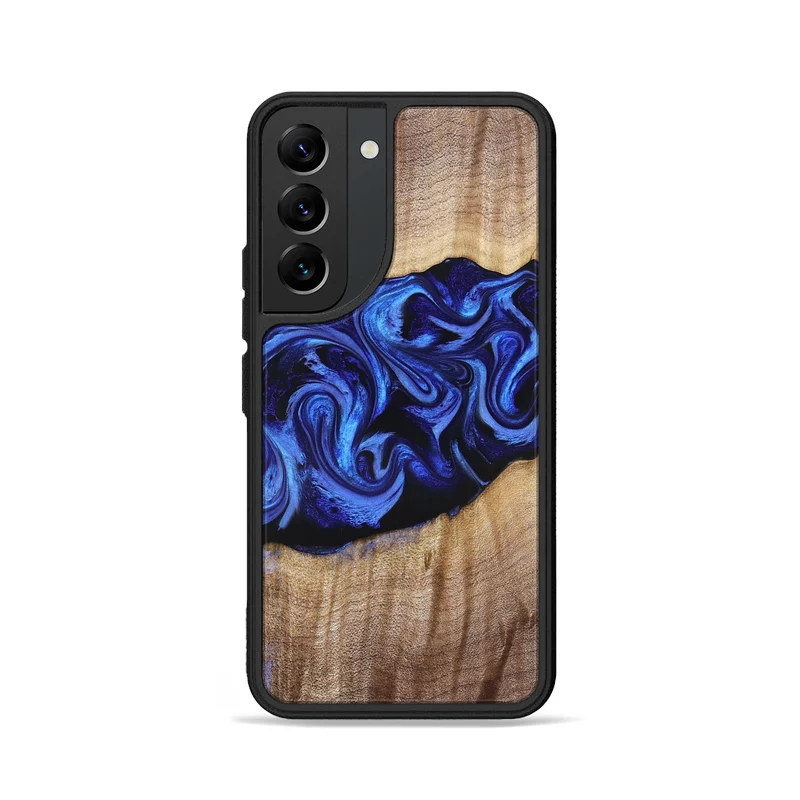 Galaxy S22 Wood Phone Case - Manilla (Blue, 829384)