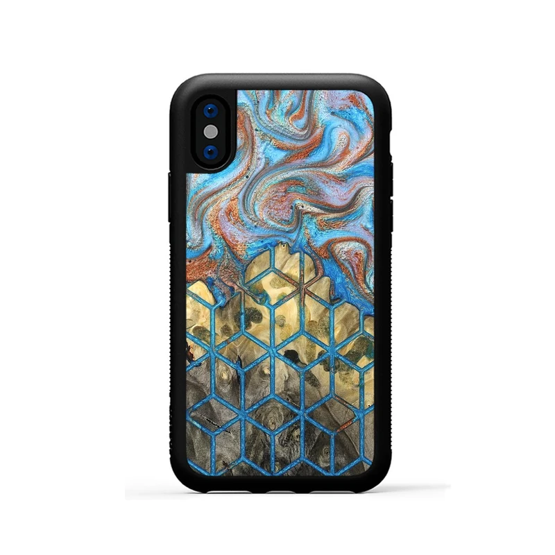 iPhone Xs Wood Phone Case - Dollie (Pattern, 829368)