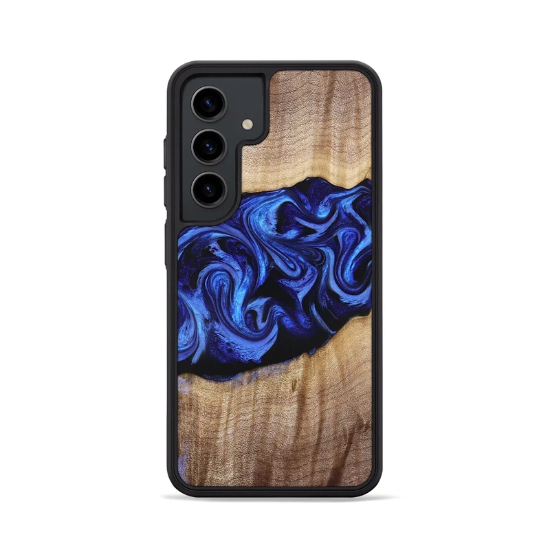 Galaxy S24 Wood Phone Case - Manilla (Blue, 829384)