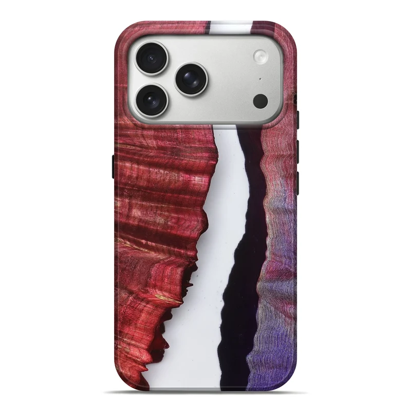 iPhone 17 Pro Max Wood Live Edge Phone Case - Reta (Clear, 829492)