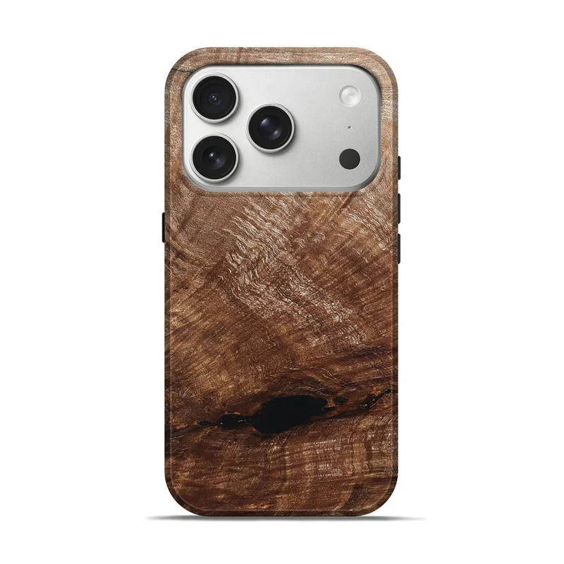 iPhone 17 Pro Wood Live Edge Phone Case - Amirah (Solid Wood, 829474)