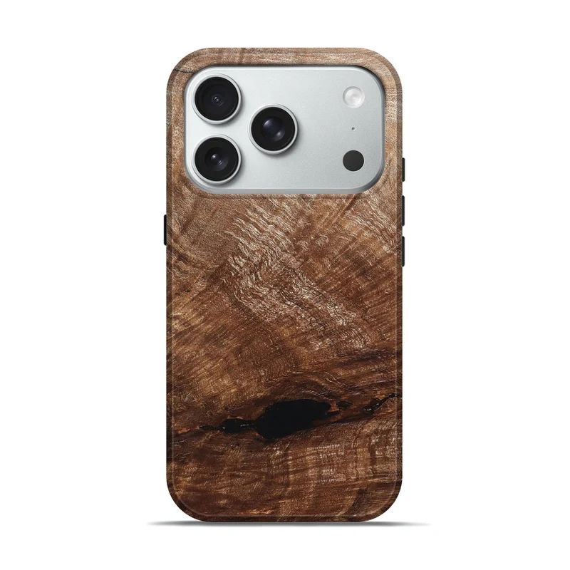 iPhone 18 Pro Wood Live Edge Phone Case - Amirah (Solid Wood, 829474)