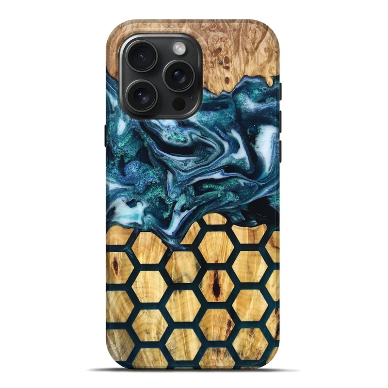 iPhone 16 Pro Max Wood Live Edge Phone Case - Leora (Pattern, 829475)