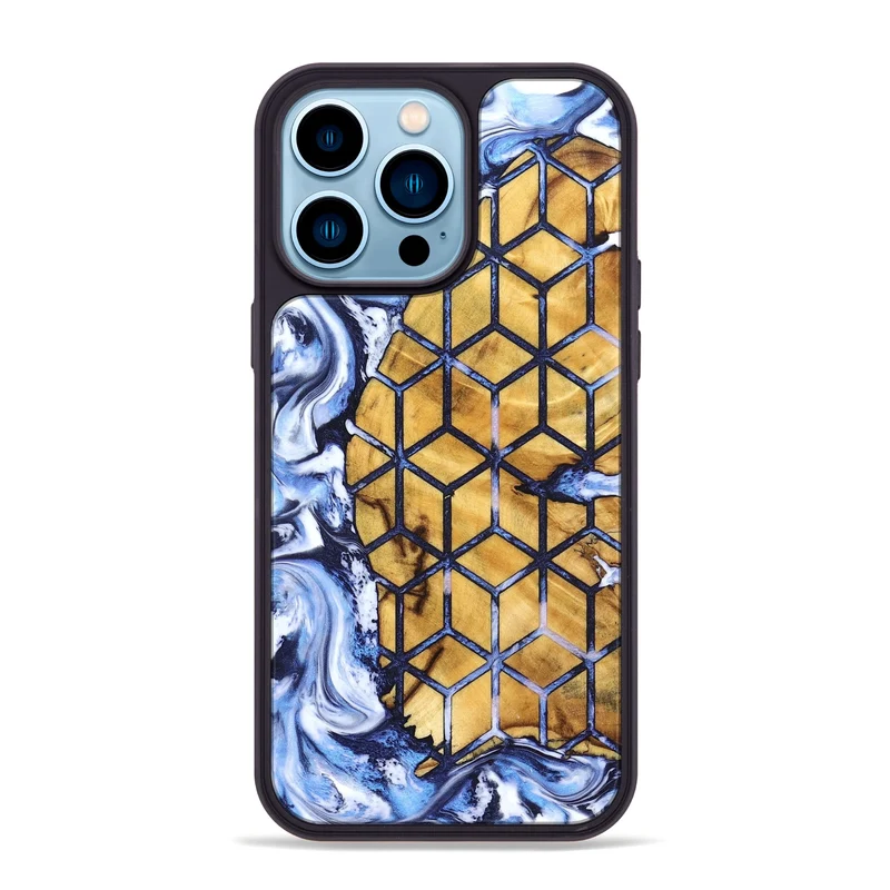 iPhone 14 Pro Max Wood Phone Case - Keshawn (Pattern, 829364)