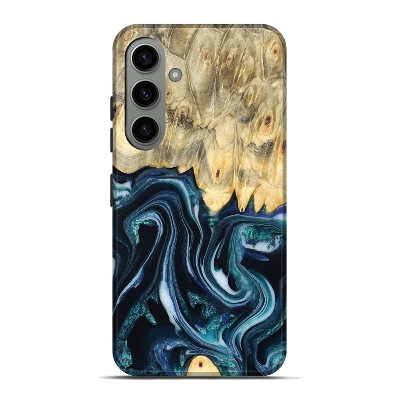 Galaxy S24 Plus Wood Live Edge Phone Case - Esta (Blue, 829480)