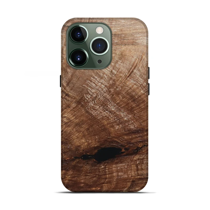 iPhone 13 Pro Wood Live Edge Phone Case - Amirah (Solid Wood, 829474)