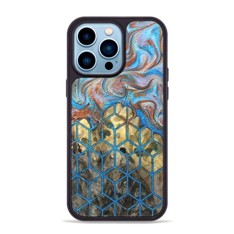 iPhone 14 Pro Max Wood Phone Case - Dollie (Pattern, 829368)