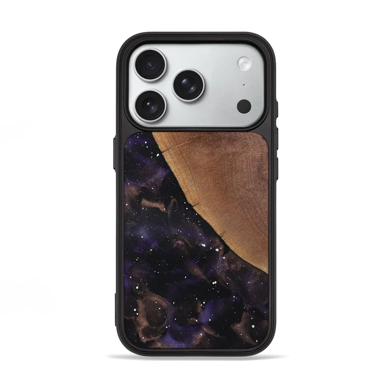 iPhone 18 Pro Wood Phone Case - Hobson (Cosmos, 829300)