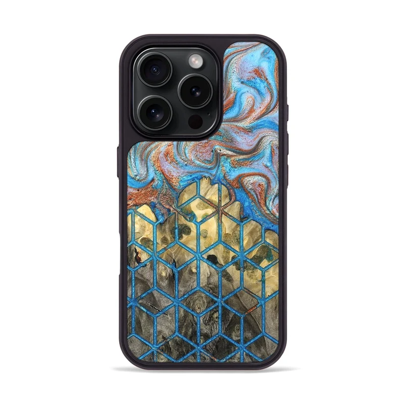 iPhone 16 Pro Wood Phone Case - Dollie (Pattern, 829368)
