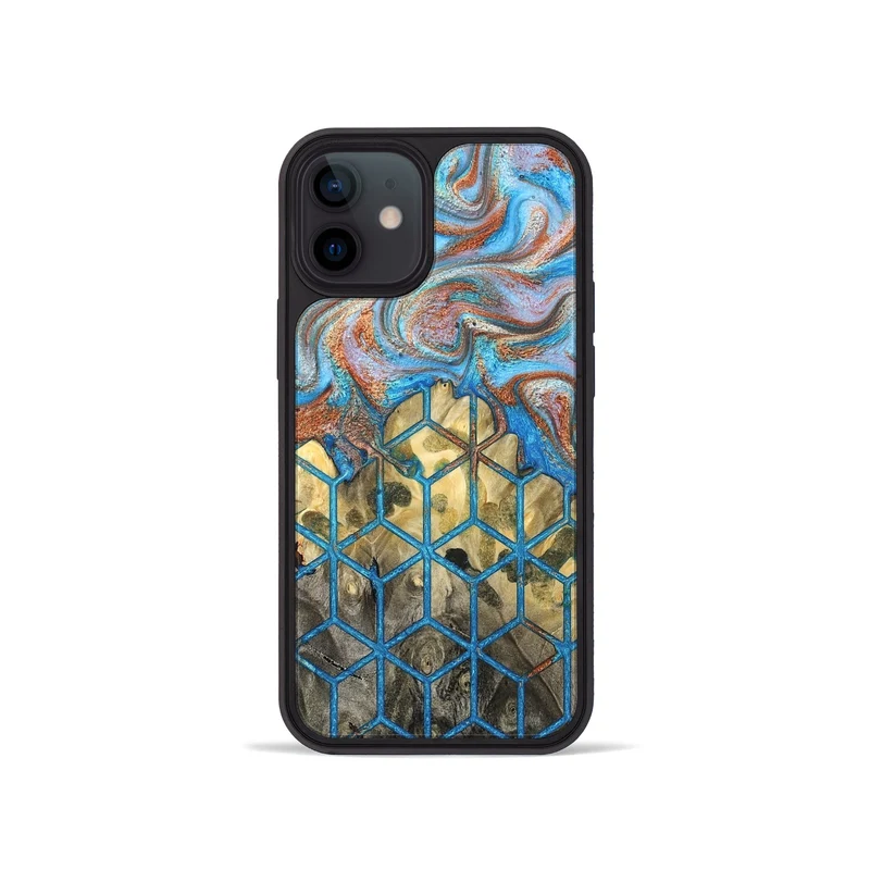 iPhone 12 mini Wood Phone Case - Dollie (Pattern, 829368)