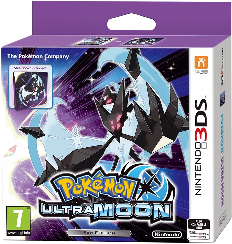 POKEMON ULTRAMOON FAN EDITION NINTENDO 3DS EDIZIONE EUROPEA MULTILINGUA ITALIANO