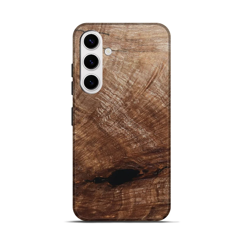 Galaxy S25 Wood Live Edge Phone Case - Amirah (Solid Wood, 829474)