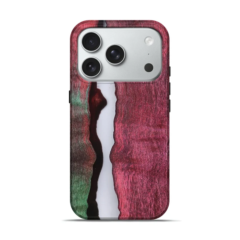 iPhone 18 Pro Wood Live Edge Phone Case - Jaylah (Clear, 829463)