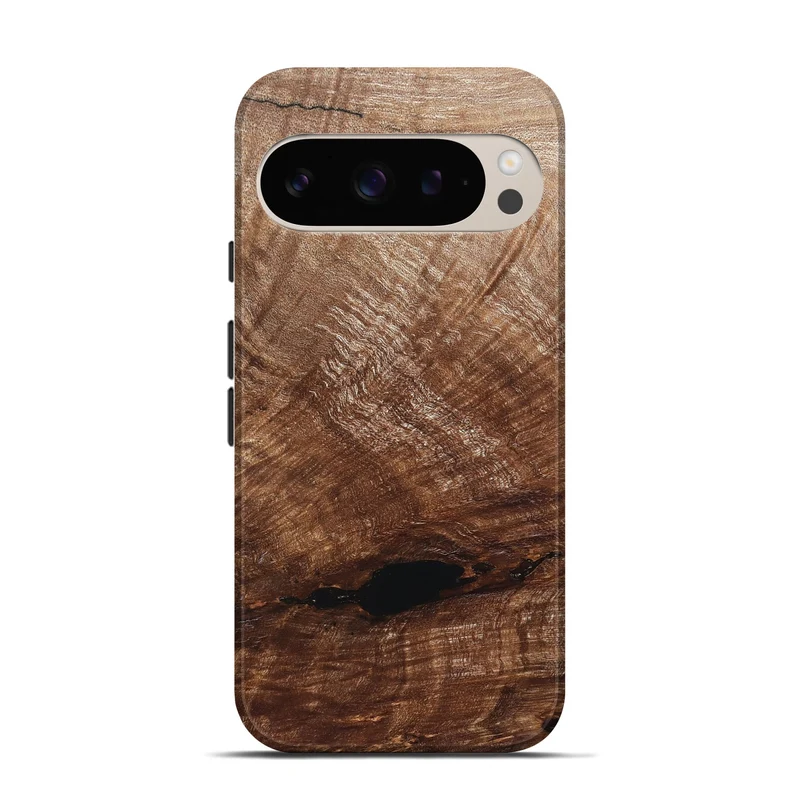 Pixel 9 Wood Live Edge Phone Case - Amirah (Solid Wood, 829474)