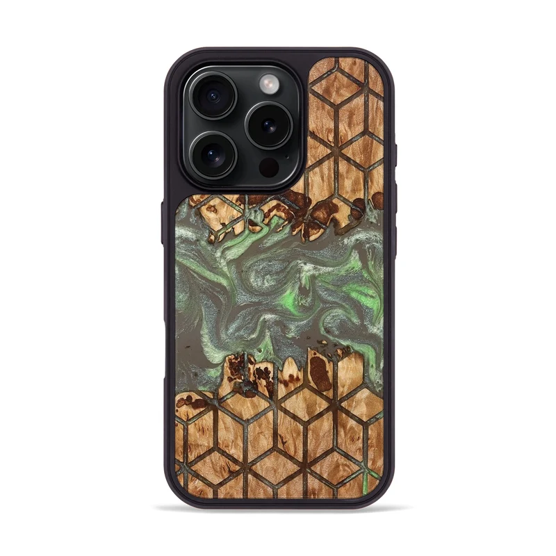 iPhone 16 Pro Wood Phone Case - Marcie (Pattern, 829362)