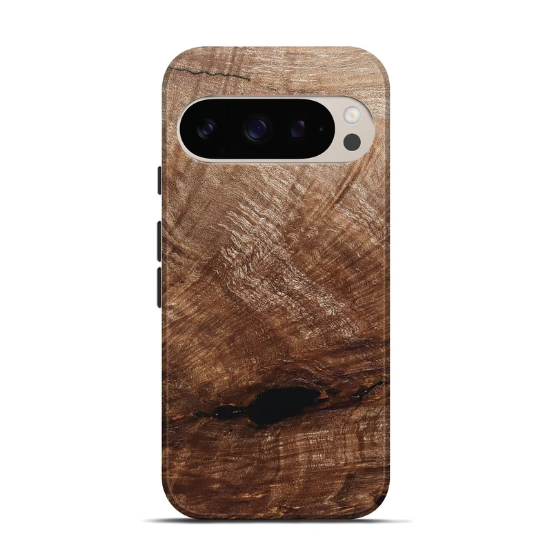 Pixel 10 Pro Wood Live Edge Phone Case - Amirah (Solid Wood, 829474)