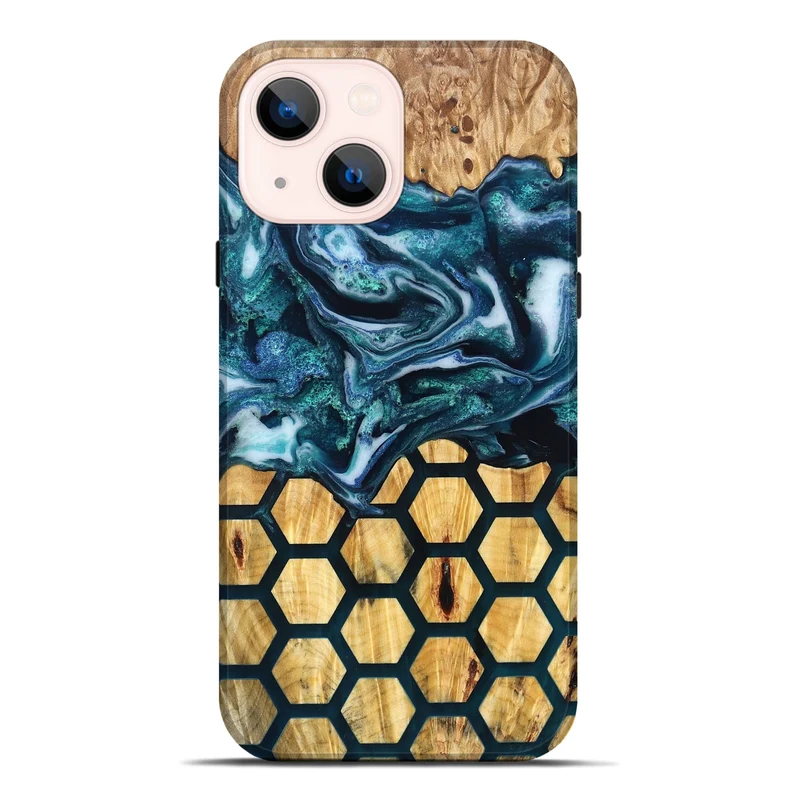 iPhone 14 Plus Wood Live Edge Phone Case - Leora (Pattern, 829475)