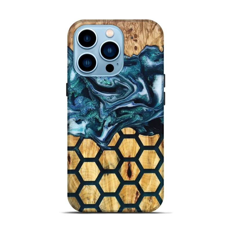 iPhone 14 Pro Wood Live Edge Phone Case - Leora (Pattern, 829475)