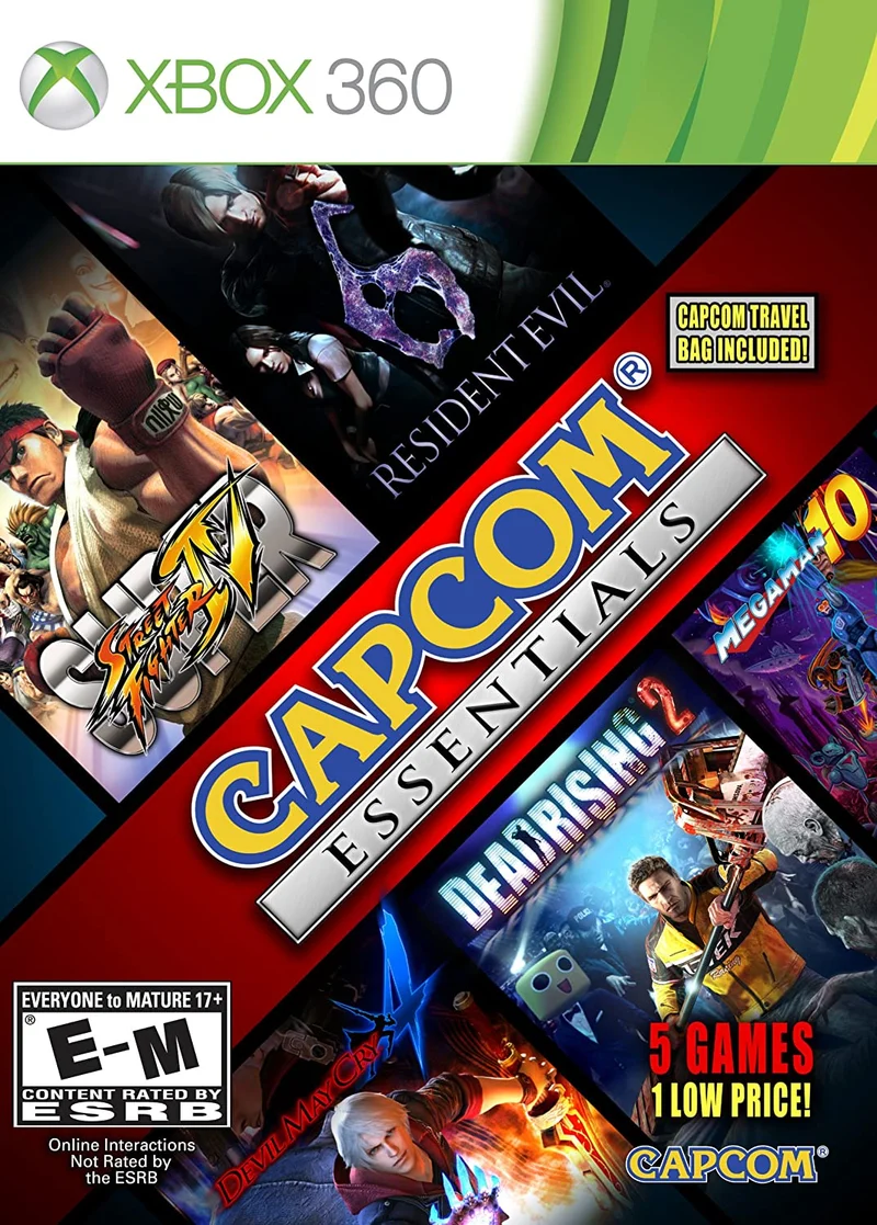 CAPCOM ESSENTIALS 5 GAMES PACK XBOX 360 EDIZIONE AMERICANA