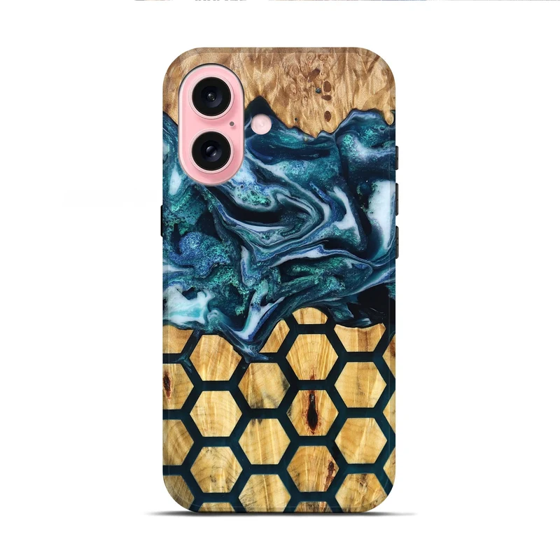 iPhone 16 Wood Live Edge Phone Case - Leora (Pattern, 829475)