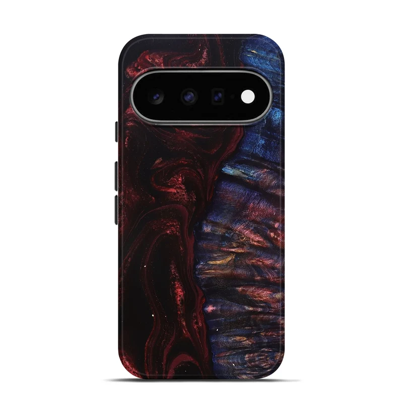 Pixel 11 Pro Wood Live Edge Phone Case - Kevin (Red, 829484)