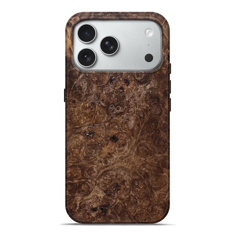 iPhone 18 Pro Max Wood Live Edge Phone Case - Gustave (Solid Wood, 829489)