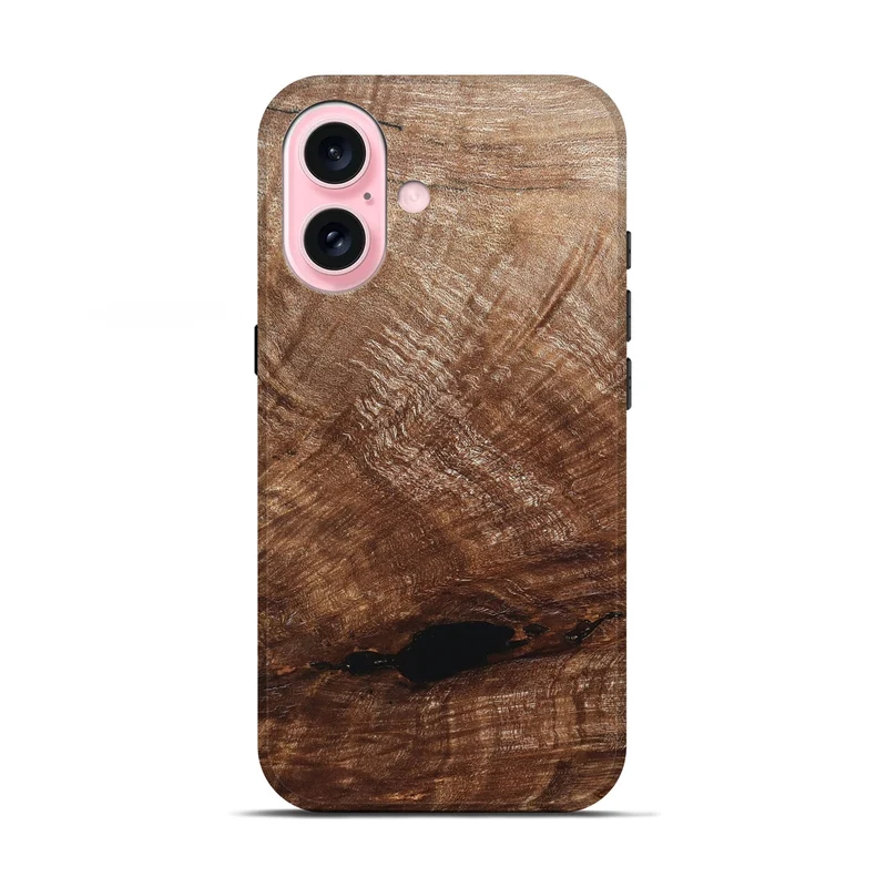 iPhone 17 Wood Live Edge Phone Case - Amirah (Solid Wood, 829474)