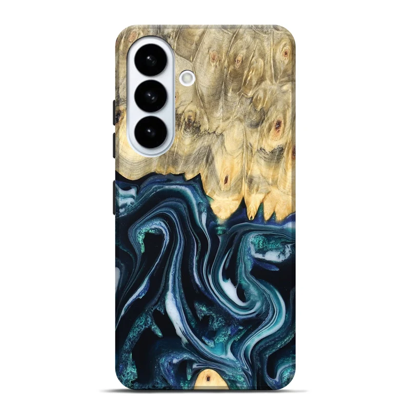 Galaxy S26 Plus Wood Live Edge Phone Case - Esta (Blue, 829480)