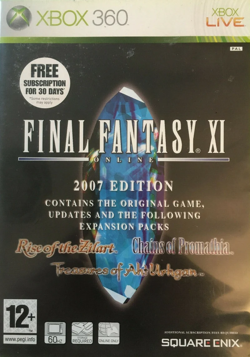 FINAL FANTASY XI ONLINE 2007 EDITION XBOX 360 EDIZIONE ITALIANA