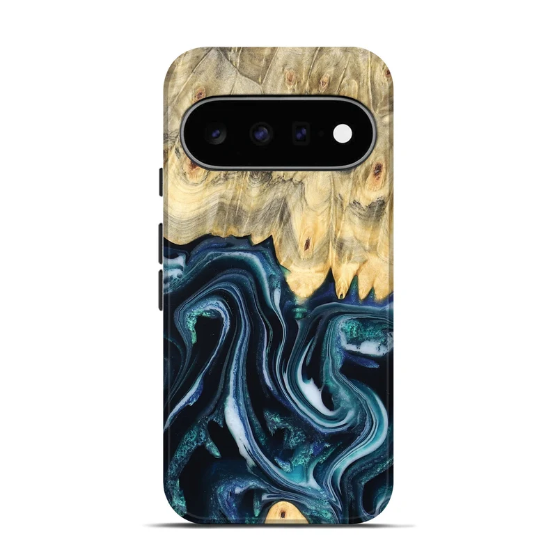 Pixel 11 Wood Live Edge Phone Case - Esta (Blue, 829480)