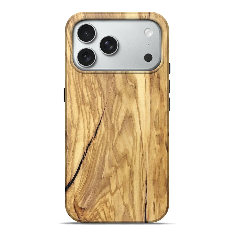iPhone 18 Pro Max Wood Live Edge Phone Case - Kristen (Solid Wood, 829294)