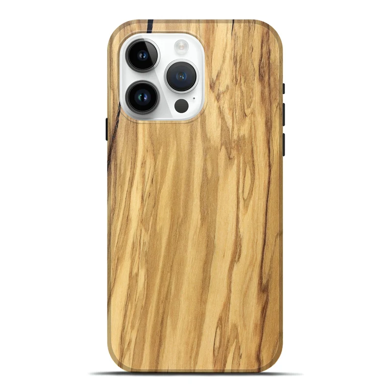 iPhone 15 Pro Max Wood Live Edge Phone Case - Mael (Solid Wood, 829267)