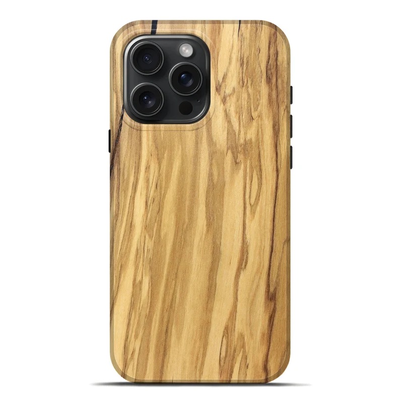 iPhone 16 Pro Max Wood Live Edge Phone Case - Mael (Solid Wood, 829267)