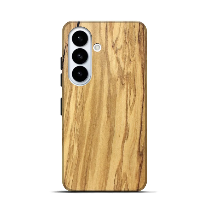 Galaxy S26 Wood Live Edge Phone Case - Mael (Solid Wood, 829267)