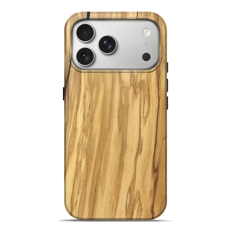 iPhone 17 Pro Max Wood Live Edge Phone Case - Mael (Solid Wood, 829267)