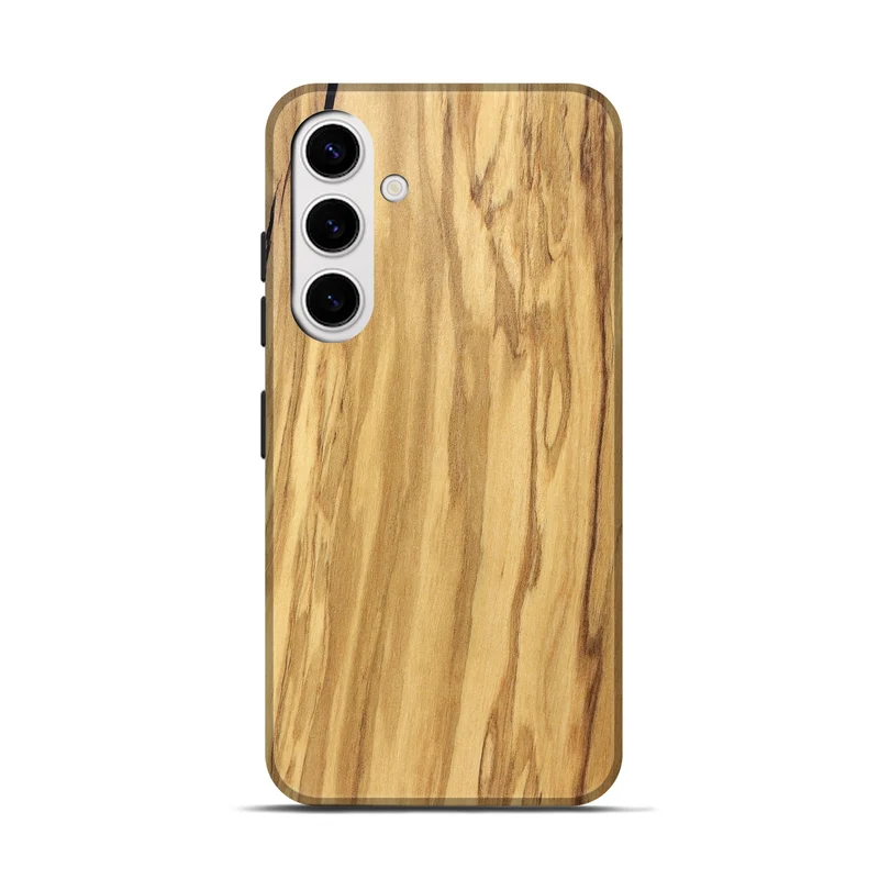 Galaxy S25 Wood Live Edge Phone Case - Mael (Solid Wood, 829267)