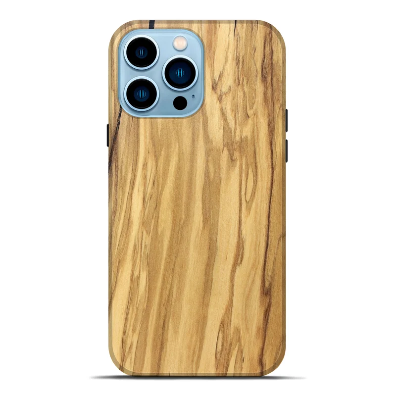 iPhone 14 Pro Max Wood Live Edge Phone Case - Mael (Solid Wood, 829267)
